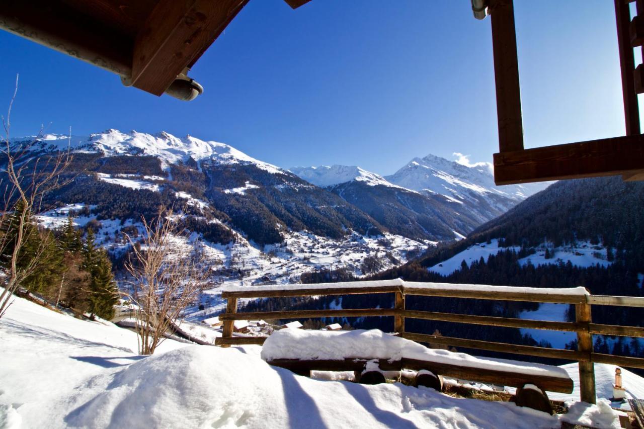 Chalet Abraxas With Astonishing View - Grimentz Villa Exterior foto