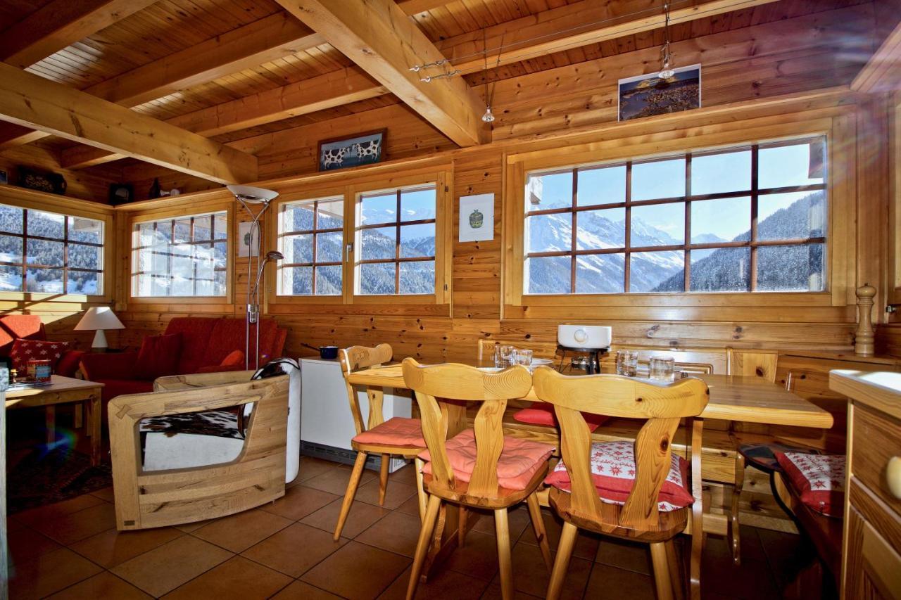 Chalet Abraxas With Astonishing View - Grimentz Villa Exterior foto